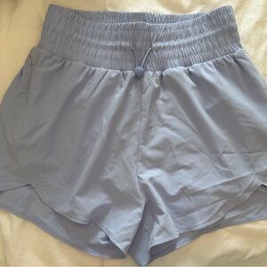 all in motion Light Blue Women's Athletic Shorts with Smocked Waist